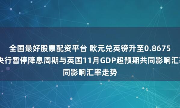 全国最好股票配资平台 欧元兑英镑升至0.8675——欧央行暂停降息周期与英国11月GDP超预期共同影响汇率走势